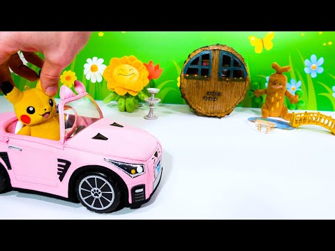 Pokemon get a New House Toy Learning Video! Reading Video for Kids  =)