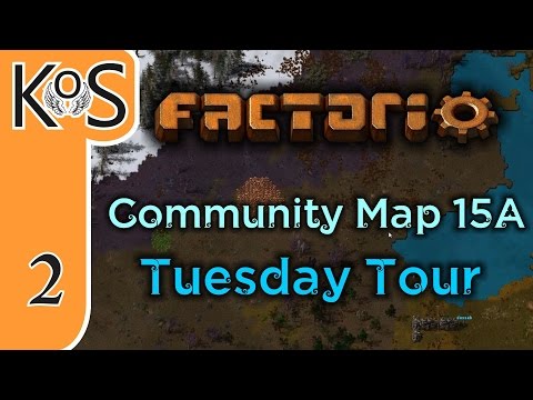 Factorio Community Map 15A, Ep 2: Tuesday Tour - Alien Biomes, QoL mods | Co-op Multiplayer 0.15