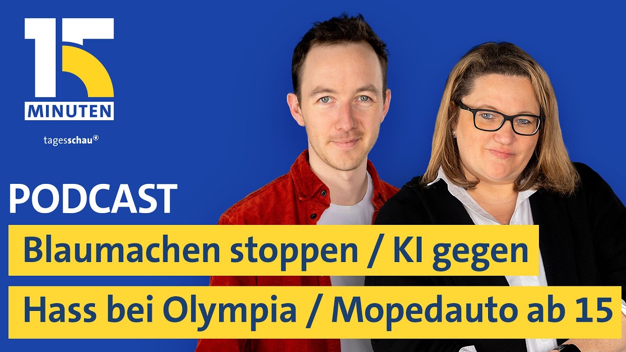 Wie Firmen Blaumacher ausbremsen / KI schützt bei Olympia vor Hass / Mopedauto ab 15 I "15 Minuten"