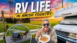 Our FAVORITE FOODIE Spot | Cooking AMISH Market Finds In Our RV | Cozy Lancaster, PA Home Vlog
