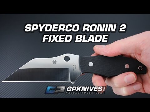 Spyderco Ronin 2 Fixed Blade FB09GP2 Knife Janich Design NEW Spyderco Ronin 2 Fixed Blade FB09GP2 Knife Janich Design NEW