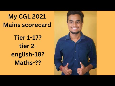 Ssc cgl tier 2 marks /my scorecard till tier 2/ssc CGL 2021 mains marks #ssc #cgl2021