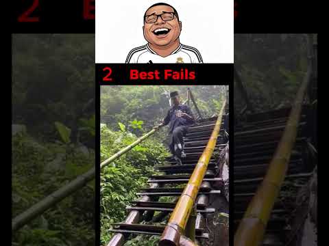 Nadie sobrevive a la caída #1 😵  #shorts #fails #golpes #risa #shorts