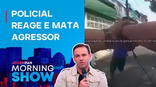 Homem ataca policiais com marreta, é baleado e morto; David de Tarso traz detalhes