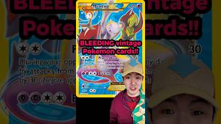 Bleeding Vintage Pokemon Cards - Mewtwo, Gyarados, Charizard, Raichu #pokemoncards #pokemontcg