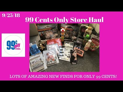 99 Cents Only Store Haul 9/25/18~All NEW Amazing Name Brand Finds for only 99 Cents ❤️😍 Video