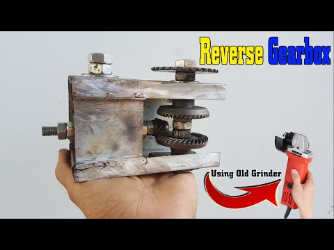 Build a REVERSE GEARBOX using Old Grinder (Project electric car)