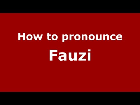 How to pronounce Fauzi (Indonesia/Indonesian) - PronounceNames.com