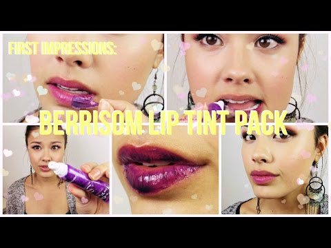 First Impressions ♥ Berrisom Lip Tint Pack in Chic Purple Review Video
