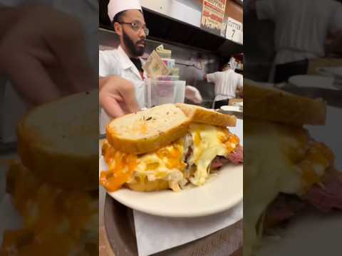 WOULD YOU PAY $29 FOR THIS SANDWICH PASTRAMI REUBEN AT KATZS DELI? #bestfood #pastrami #sandwich