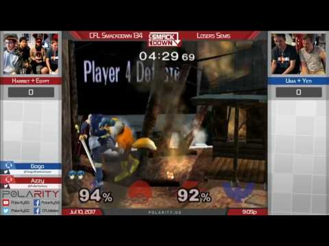 CFL Smackdown 134 Melee - Harriet + Egypt vs Uma + Yeti - Doubles Losers Semis