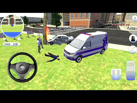 Roof Jumping Emergency Ambulance Simulator - Ambulance Games
