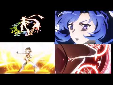 Symphogear XV 1rst group transformation
