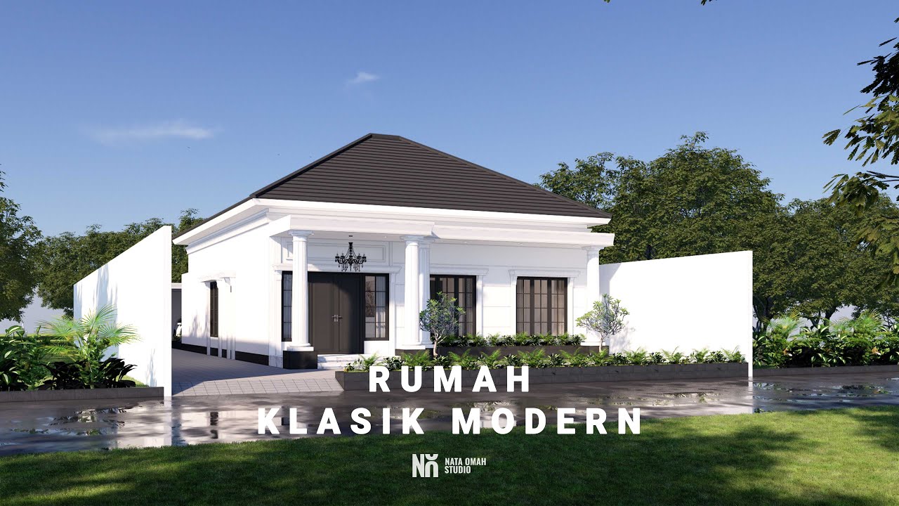 Desain Rumah Klasik Modern 1 Lantai #desainrumahklasik #rumahklasikmodern #rumahklasik