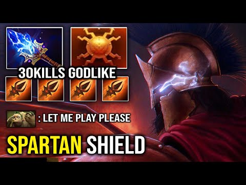 EPIC 30Kills Mid Godlike Mars 7.28 Aghanim Spartan Shield 100% Counter Everyone Imba Bulwark DotA 2