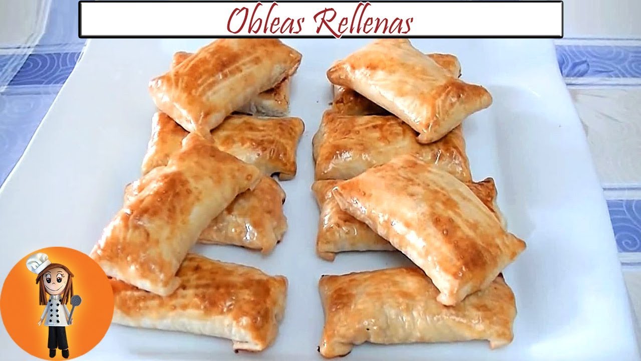 Obleas Rellenas de Jamón York y Queso | Receta de Cocina en Familia