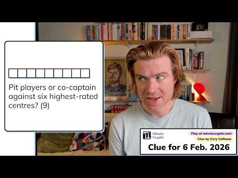 Minute Cryptic Clue 591: Pit players or co-captain against six highest-rated centres? (9)