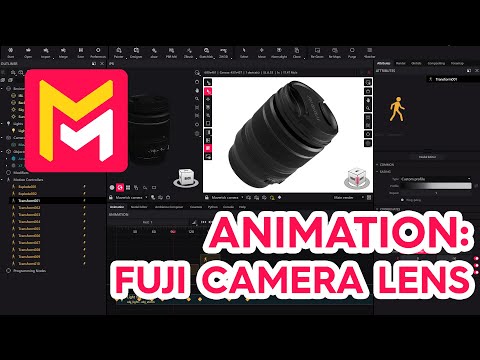 Maverick Render Product Viz Animation Fuji Camera Lens