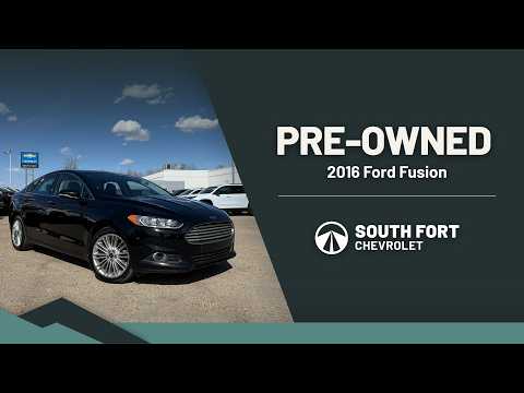 2016 Ford Fusion 4dr Sdn SE AWD in Black for sale at South Fort Chevrolet in Fort Saskatchewan, AB
