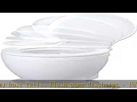 Jabsco Lite Flush Compact Marine Electric Toilet with Foot Control