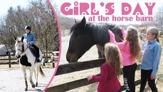 Girls Day Out at the Horse Barn! | Crazy8Family