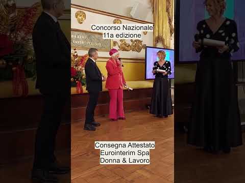 Vibar Fireworks - Attestato di partecipazione concorso Eurointerim spa Donna e Lavoro