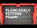 How To Cut A Perfectly Fitting Foam Insert For A Complicated Toolbox - Milwaukee Packout
