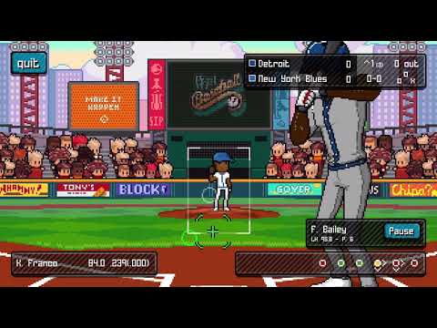 Pixel Pro Baseball Walkthrough Gameplay Base Hit Short - YouTube