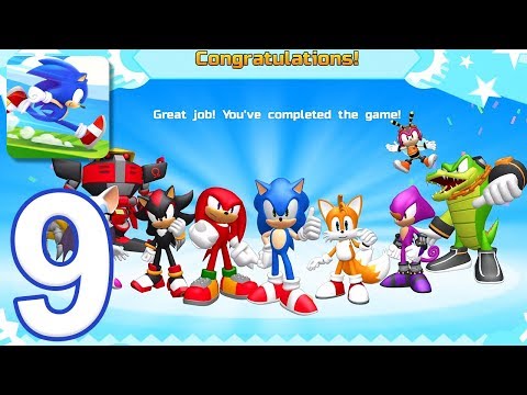 Sonic Runners Adventure - Gameplay Walkthrough Part 9 - All Characters and Bosses (iOS, Android)