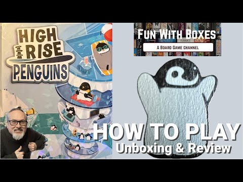 High Rise Penguins | Alley Cat Games | A Dexterity Board Game | Unboxing, Overview, How to play and Review
