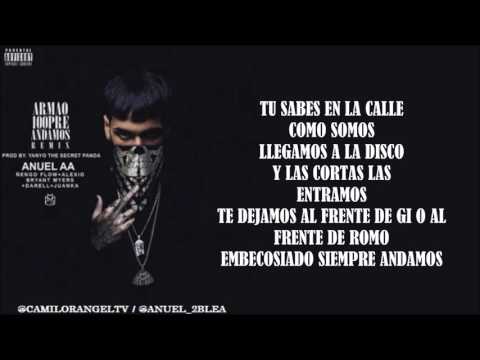 ARMAOS 100PRE ANDAMOS REMIX 2 (LETRA) - ANUEL AA FT ÑENGO FLOW, ALEXIO, BRYANT MYERS, Y OTRO