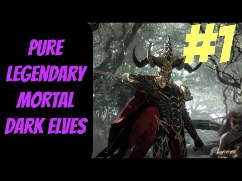 Pure Legendary Dark Elf Mortal Campaign #1 (Malekith) -- Total War: Warhammer 2