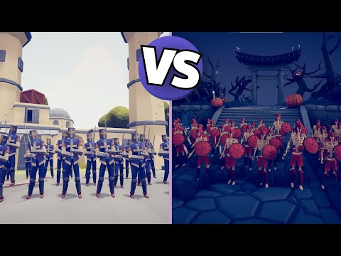 50X SKELETON WARRIOR HALLOWEN ATTACK 💀 VS 30X MELEE UNIT | TABS - Totally Accurate Battle Simulator
