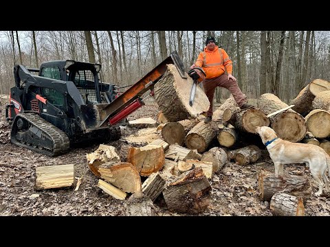 Bau eines Holzspalteraufsatzes für Kompaktlader