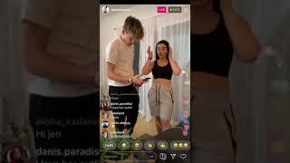 Danielle Cohn on Instagram with Cam shaking her butt,hips,and boobs
