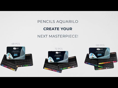 Artina Watercolour Pencil Set - Aquarilo - Crayons Shatterproof & Highly Pigmented Water Soluble