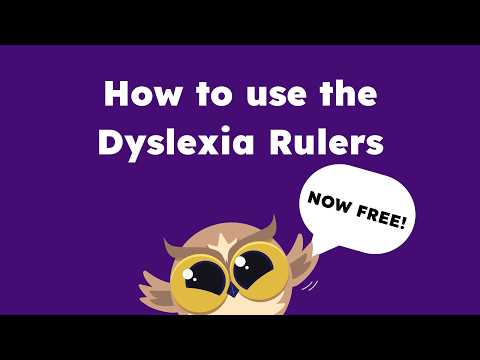 How to use the Free Dyslexia Ruler
