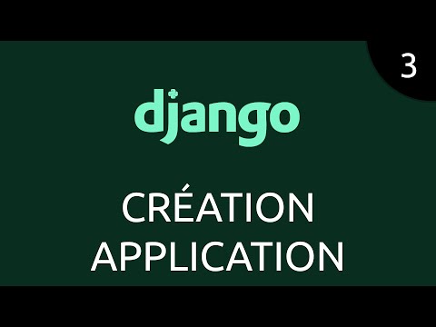 Django 3 création d application