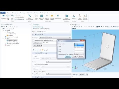 How to Perform a Parametric Sweep in COMSOL Multiphysics