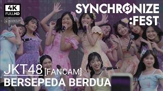 Download lagu [4K] JKT48 - BERSEPEDA BERDUA | SYNCHRONIZE 2025 | 20251004 | HANSIP CAM mp3
