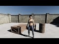 Belly Stab Chest Stab By Thrown Knife A Ryona Game I Made