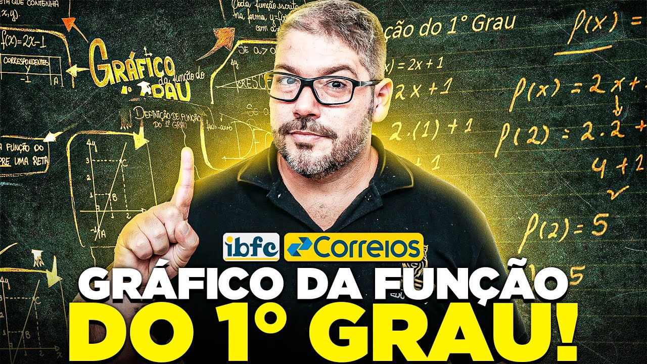 Como Aprender o Gráfico da Função do 1° Grau da Banca IBFC Para o Concurso dos Correios