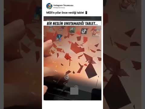 MEB'in yıllar önce verdiği tablet 📱