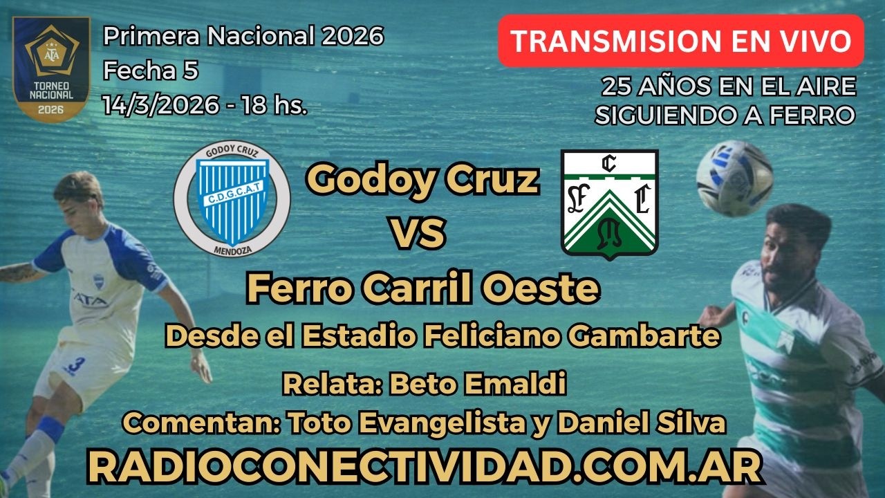 Godoy Cruz vs. Ferro Carril Oeste EN VIVO (14/3/2026)