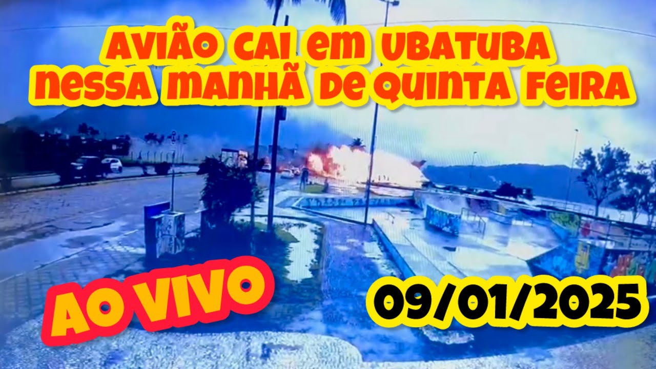AVIÃO CAI EM UBATUBA QUINTA 09/01/2025