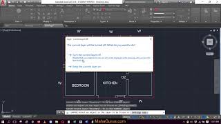 Freezing Selected layer Object in Autocad- Freez Layer in Autocad Tutorial