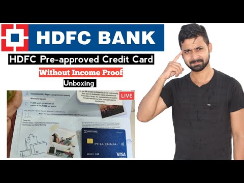 HDFC Bank Pre-approval Credit Card Unboxing Live 🔴| आपको कैसे मिलेगा as Students Video