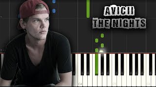 Avicii - The Nights - [Piano Tutorial Synthesia] (Download MIDI + PDF Sheets)