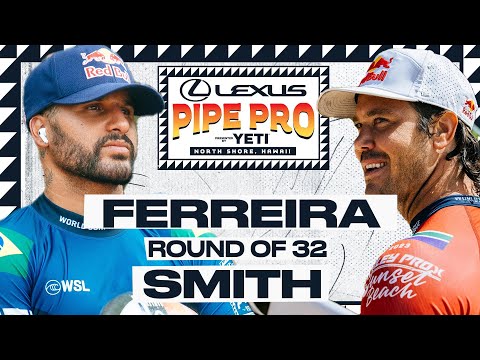 Italo Ferreira vs Jordy Smith | Lexus Pipe Pro presented by YETI - Round of 32 Heat Replay