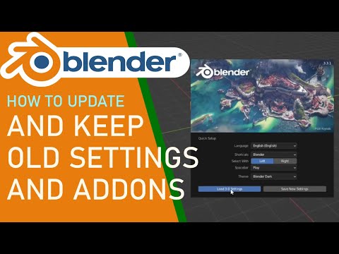 How to update Blender and keep old settings and addons